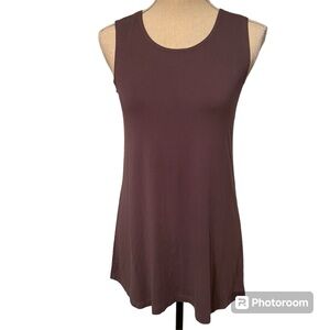 TESTIMONY LOS ANGELES USA TOP TANK SLEEVELESS TUNIC GRAY GRUNGE SIZE M